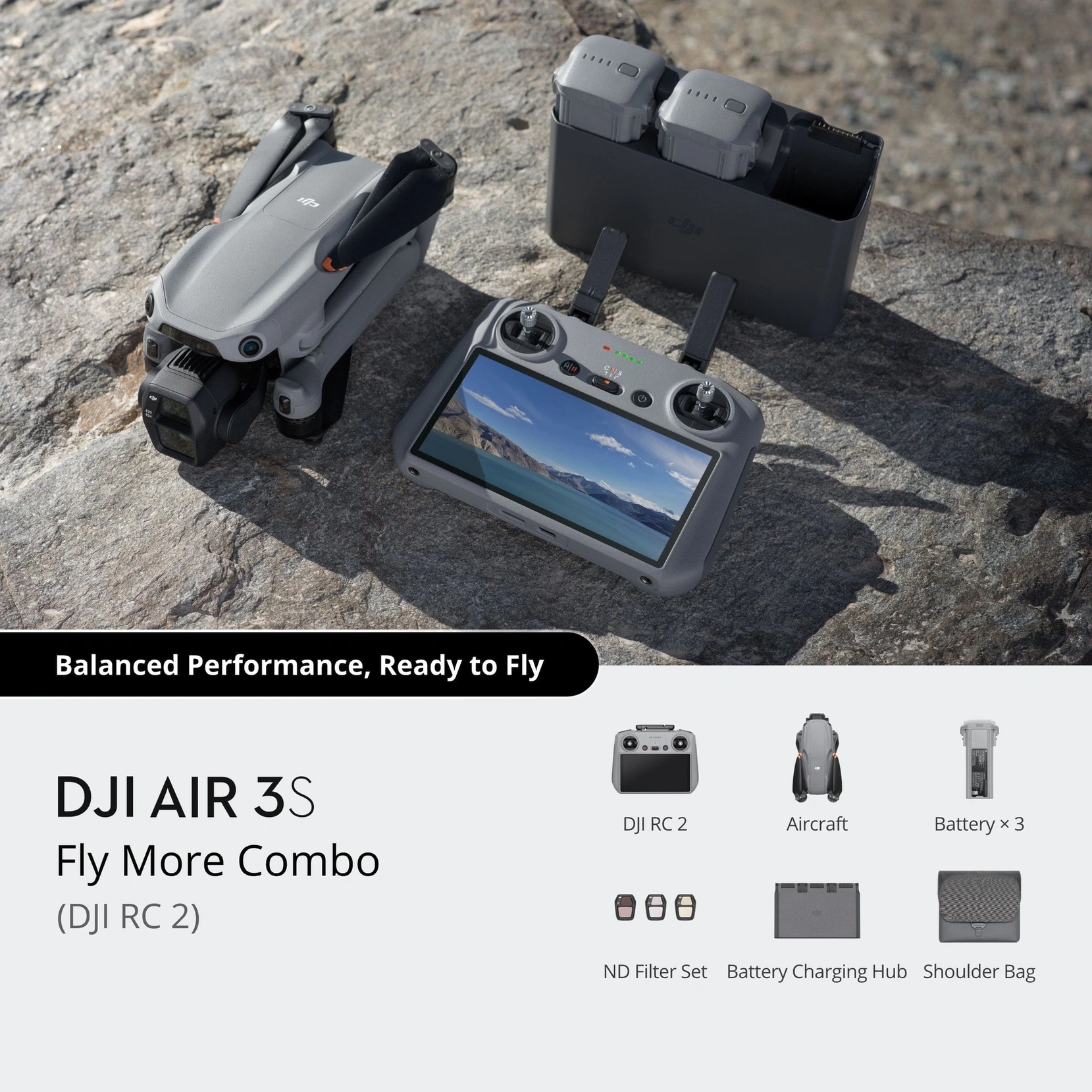 DJI Air 3S Fly More Combo(DJI RC 2)
